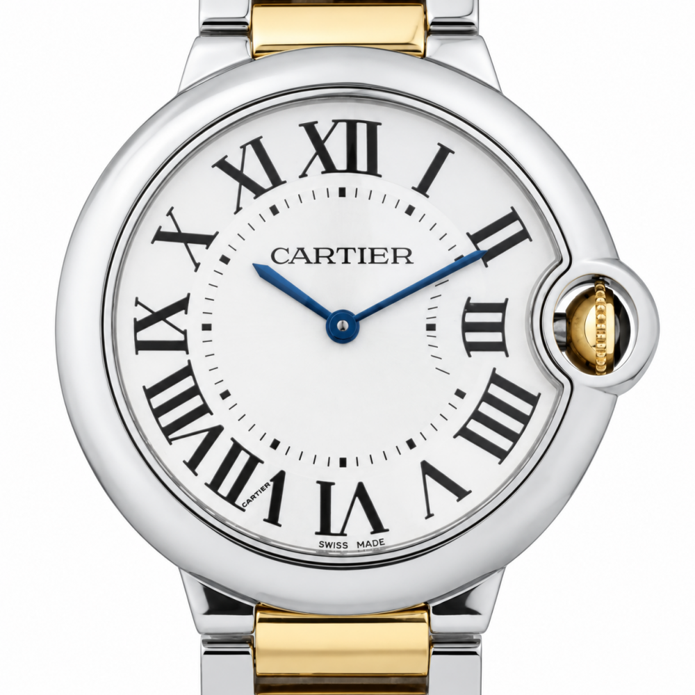 Cartier Ballon Bleu 36MM W69008Z3 Two Tone Watch